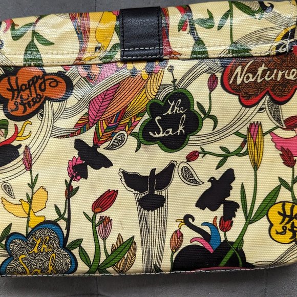 Colorful Sakroots Artist Circle Peace Nature Happy Clutch Purse/IPad/Tablet Case - Picture 2 of 3